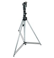 Manfrotto - Pie de estudio cine 3 secciones. Altura 380cm. Cromado 