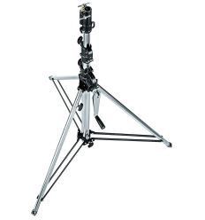 Manfrotto - Pie de estudio Wind Up. 3 secc. Versión corta. Cromado 