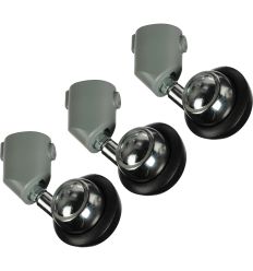 Manfrotto - Juego de tres ruedas de pequeño tamaño. Hembra 22mm