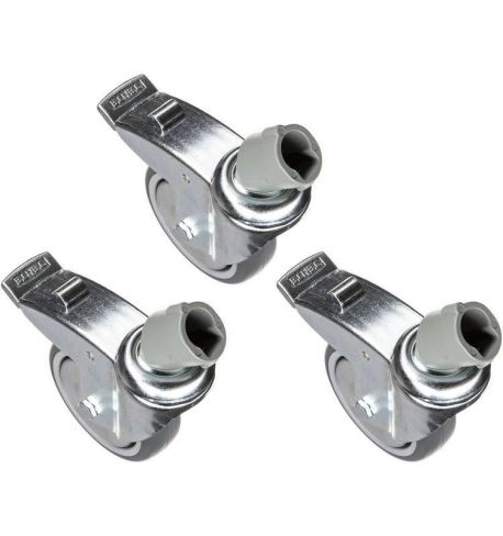 Manfrotto - Juego de tres ruedas de 100mm con frenos con adaptador