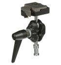 Manfrotto - Rótula con doble bola con soporte para cámara  y zapata rápida