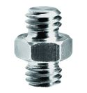 Manfrotto - Adaptador corto de espigote 3/8"+3/8"