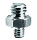 Manfrotto - Adaptador corto de espigote 3/8"+1/4"