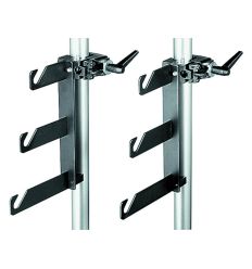 Manfrotto - Soporte fondos con tres ganchos. Incluye Súper pinza 035. Dos unidades 