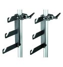 Manfrotto - Soporte fondos con tres ganchos. Incluye Súper pinza 035. Dos unidades 