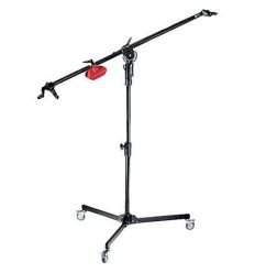Manfrotto - Jirafa Súper Boom con pie tipo columna. Negro