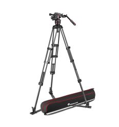 Kit trípode vídeo Manfrotto Twin Carbono + rótula Nitrotech 608 (MVK608TWINGC)
