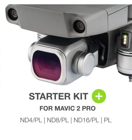 NiSi Starter kit +  : ND4-PL / ND8-PL / ND16-PL / Polarizador para DJI Mavic 2 Pro
