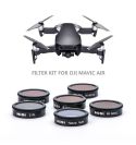 NiSi Kit de filtros ND4 / ND8 / ND16 / ND32 / Natural Night / Polarizador para DJI Mavic Air