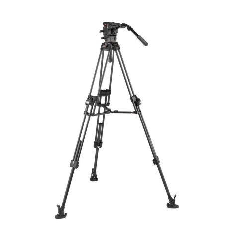 Kit video c/trípode carbono Fast 645 + rótula 526 Estab. central (MVK526TWINFC)