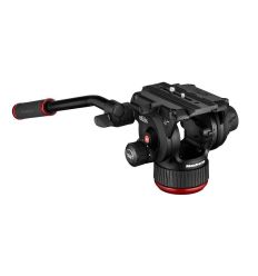 Manfrotto - Rótula de video fluida 504X con base plana