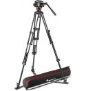Manfrotto Kit trípode vídeo PRO Twin aluminio + rótula 504X (MVK504XTWINGA)