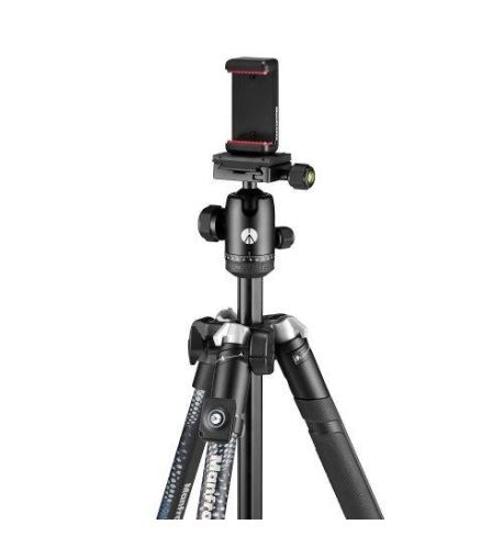 Manfrotto Trípode Element MII Mobile BT Alu Negro + pinza Smartphone y remoto Bluetooth. (MKELMII4BMB-BH)