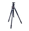 VEO 3+ 263CB - Trípode de fibra de carbono, rótula de bola y columna central multiángulo