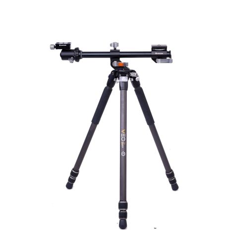 VEO 3+ 263CB - Trípode de fibra de carbono, rótula de bola y columna central multiángulo