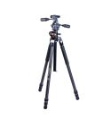VEO 3+ 263CP - Trípode de fibra de carbono, rótula de 3 vías y columna central multiángulo