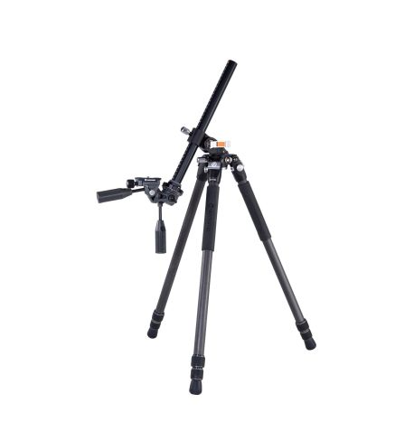 VEO 3+ 263CP - Trípode de fibra de carbono, rótula de 3 vías y columna central multiángulo