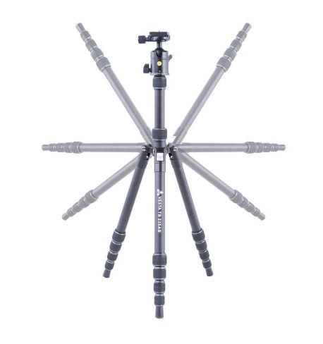 Vesta TB 235AB - Trípode de viaje de aluminio