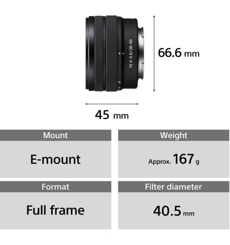 SONY 28-60mm F4-5.6  (SEL2860)