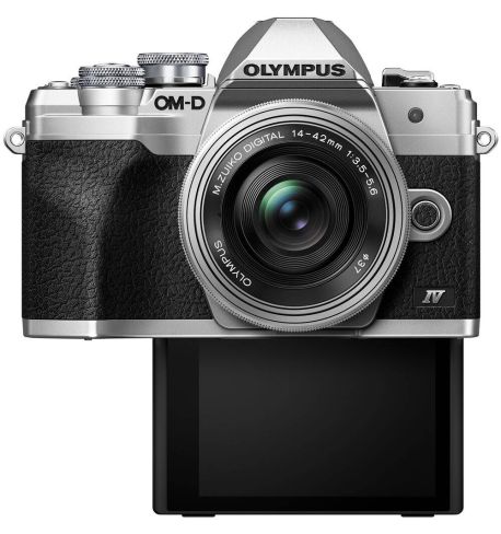 OLYMPUS OM-D E-M10 Mark IV Silver +14-42mm F/3.5-5.6 EX + 40-150 F4-5.6 R