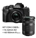 OLYMPUS OM-D E-M10 Mark IV Black +14-42mm F/3.5-5.6 EX + 40-150 F4-5.6 R