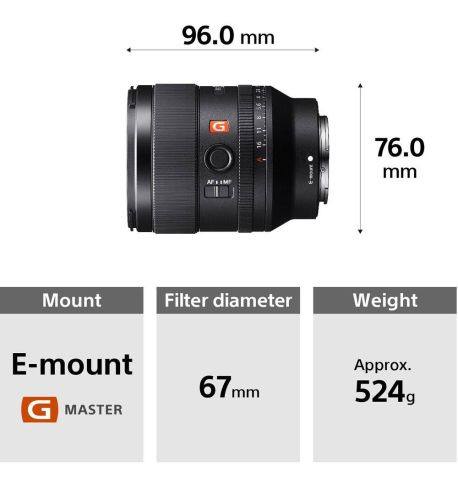 SONY 35mm FE F1,4 GM (SEL35F14GM) **Reserva de producto**