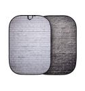 Lastolite by Manfrotto Fondo plegable Urban 1,5m x 2,1m (5' x 7') Ladrillo blanco pintado / Ladrillo gris industrial