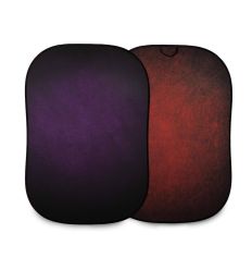 Lastolite by Manfrotto Fondo plegable Vintage 1,5m x 2,1m (5' x 7') Aubergine (púrpura intenso)/Crimson (carmesí)