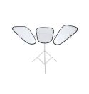 Lastolite by Manfrotto Triflector MKII Juego de 3 Paneles Plata / Blanco