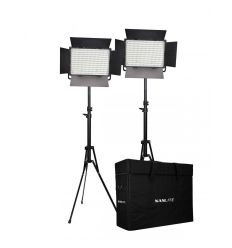 NANLITE PANEL LED 1200CSA BICOLOR CON ALETAS  Kit x 2uds. (NA1220182KIT)