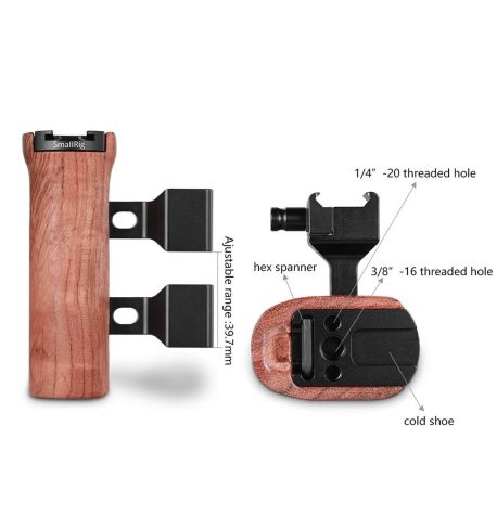 SmallRig Wooden NATO Side Handle 2187 (SKU2187B)