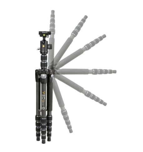 Vanguard Veo 3T 265HCBP - Trípode de viaje de carbono, rótula de bola