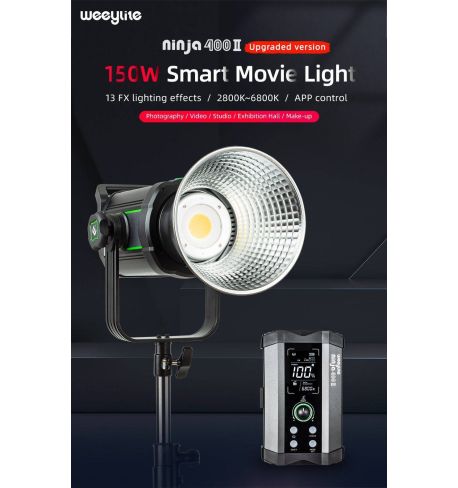 VILTROX Weeylite Ninja 400 Mark II LED BiColor + REGALO: adap. Bowens + Adap. Bat. Tipo F