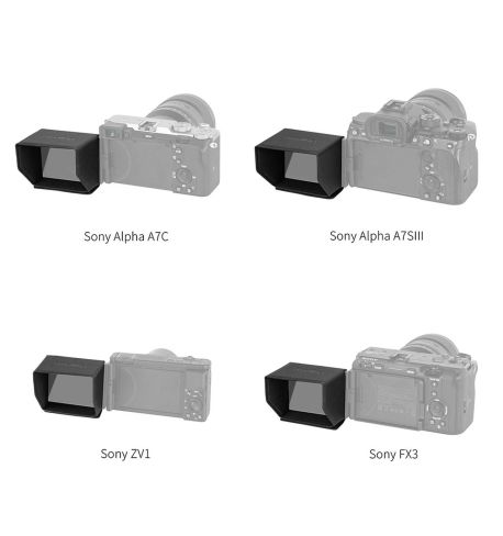 SmallRig Sunhood for Sony Alpha 7 IV/7S III/Alpha 7C/ZV-1/ZV-E10/FX3 Camera 3206