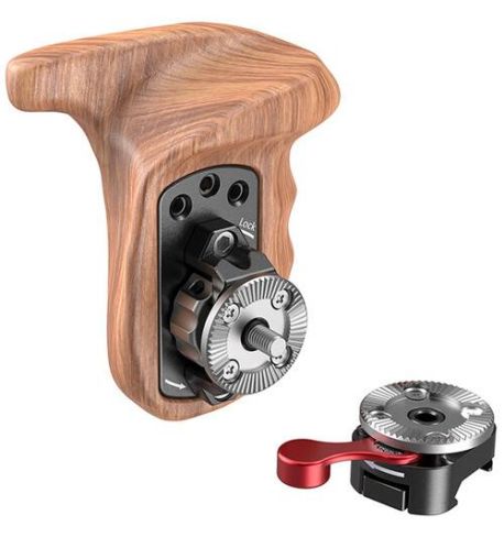 SmallRig Handgrip Wooden with NATO Clamp Kit 2118C (SRNB207C)