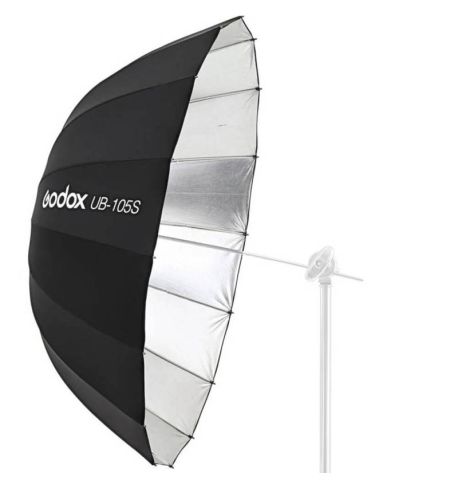 Godox Paraguas parabólico negro y plateado 
UB-105S