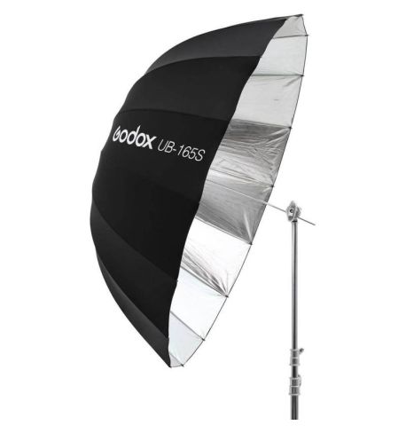 Godox Paraguas parabólico negro y plateado 
UB-165S