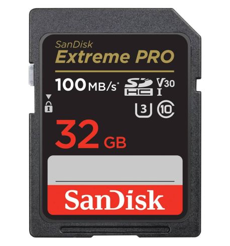 Sandisk Extreme PRO 32GB 100MB/s  SDHC/SDXC V30 UHS-I U3