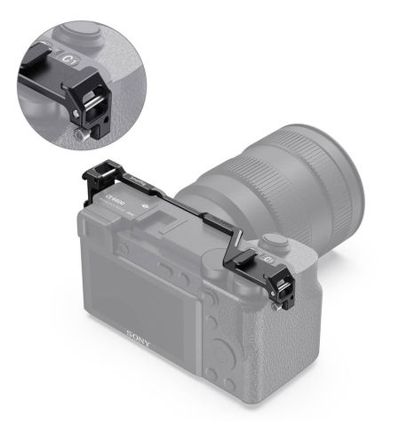 SmallRig Placa de reubicación de montura de zapata para cámara Sony A6600 2498