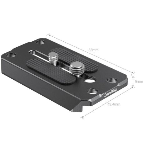 SmallRig Placa de cola de milano tipo Manfrotto de liberación rápida 1280C