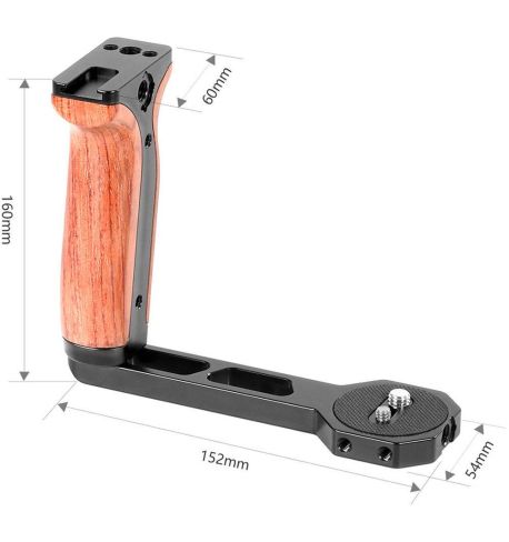 SmallRig Mango lateral de madera para cardanes DJI Ronin-S/SC/RS2/RSC2 y Zhiyun Crane 2/V2 BSS2222B (SRMBRS2)
