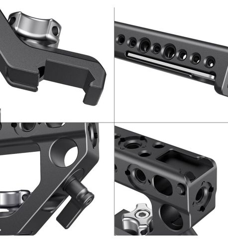 SmallRig Asa superior NATO con abrazadera de varilla de 15 mm HTN2439B | SRNB112B