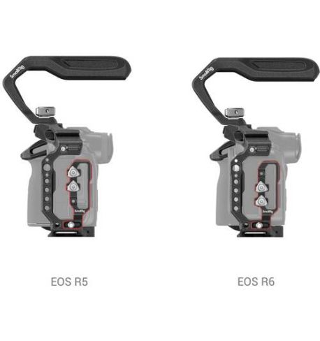 SmallRig Cage / jaula de cámara "Black Mamba" Kit para EOS R5 C, R5 y R6  3234B | SRNQC006B