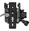 Manfrotto 612 Nitrotech Fluid Rótula de video y trípode de aluminio de doble pata con esparcidor central