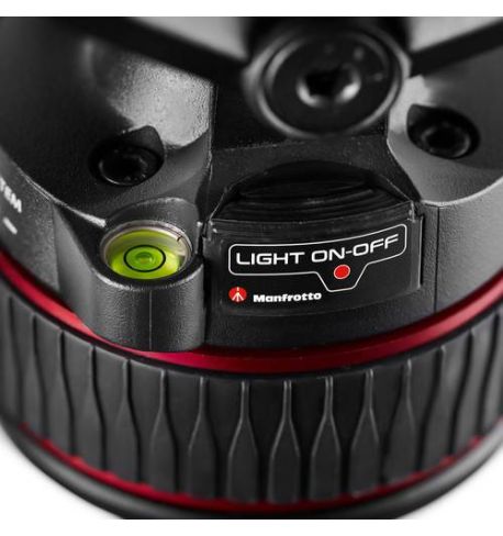 Manfrotto 612 Nitrotech Fluid Rótula de video y trípode de aluminio de doble pata con esparcidor central