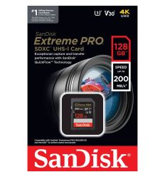 Sandisk Extreme PRO UHS I 128GB 200 MB/s SDXC 2