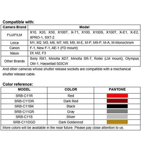 Disparador botón suave SRB-C11GR Plata