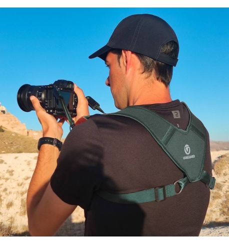 Vanguard Veo Optic Guard H DLX Green Arnés para prismáticos Pro