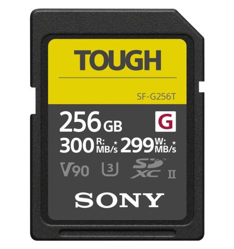 SONY Targeta Tough Tarjeta de memoria Sony 256GB, serie SF-G con especificación Tough