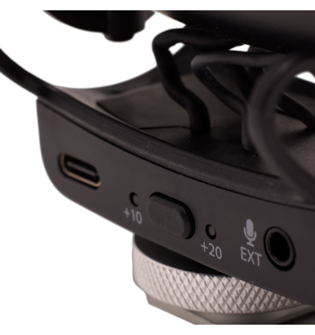 Micrófono JOBY Wavo Pro diseñado para uso en Mirroless